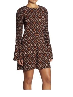A.L.C. Alexa Kaleidoscope-Print A- Line Dress Size 4 Women’s